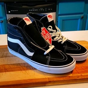 Vans Sk8-Hi Black and White Size 13